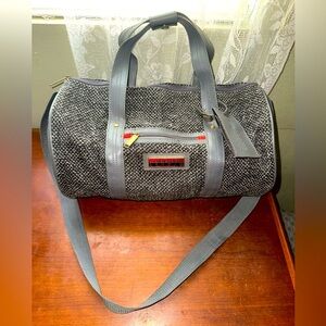 OSCAR DE LA RENTA Vintage 70s Tweed Luggage by Henry Rosenfeld Medium Bag